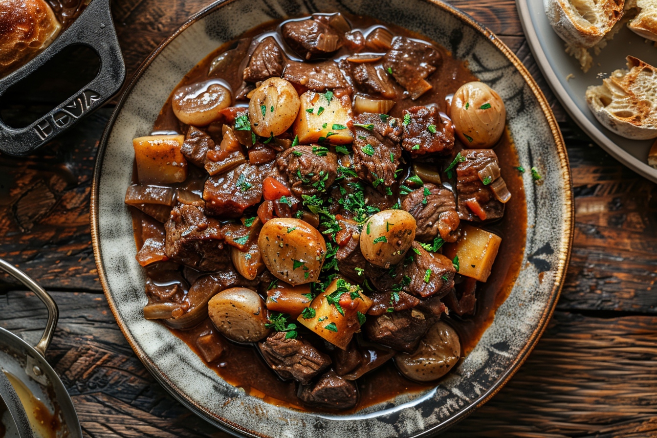 Découvrir le Charme du Boeuf Bourguignon Réinventé Sans Vin