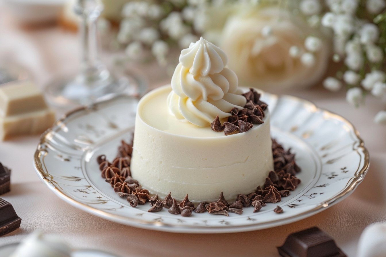 Éveiller les Sens avec le Bavarois au Chocolat Blanc